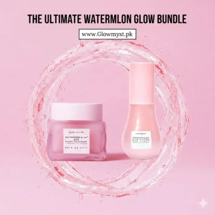 The Ultimate Watermelon Glow Bundle Glow Recipe Watermelon Niacinamide Dew Drops & AHA Night Treatment