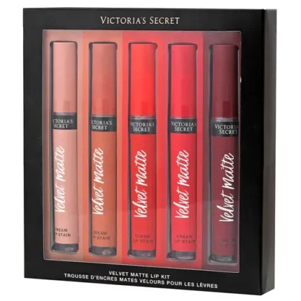 Victoria's Secret Velvet Matte Cream Lip Stain Set of 5 Long-Lasting Liquid Lipsticks
