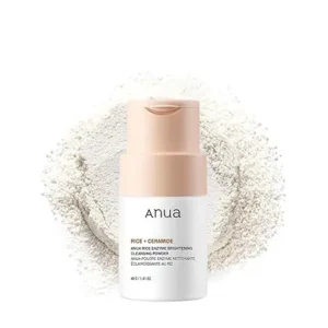 Anua Brightening Cleansing Powder 40g bottle on display