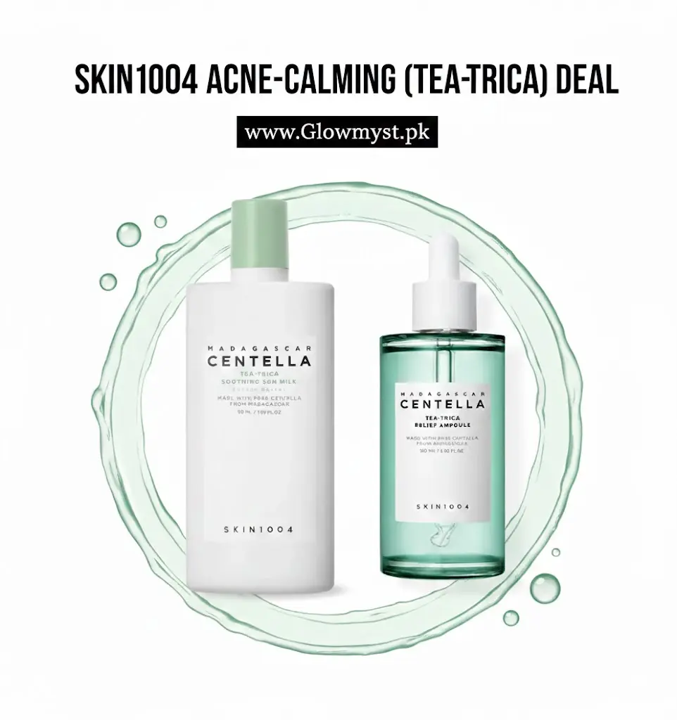 Skin1004 Tea-Trica Deal featuring ampoule and sun milk from GlowMyst