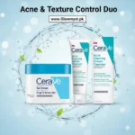 CeraVe Acne Texture Control Duo skincare set on display