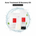 Salicylic Acid Acne Kit displayed neatly for skincare routine at GlowMyst