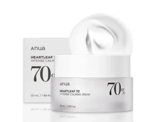 Anua Intense Calming Cream jar neatly placed for skincare lovers shopping at GlowMyst