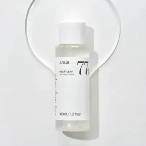 Anua Heartleaf Soothing Toner 40 ml bottle on display
