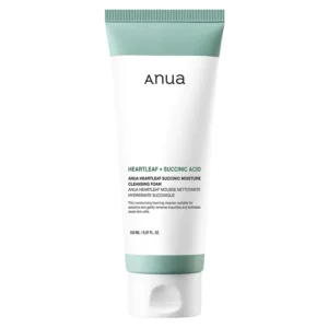 Anua Heartleaf Moisture Cleansing Foam 150ml bottle front view