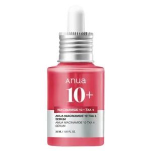 Anua Niacinamide 10% Serum bottle on display at GlowMyst Pakistan