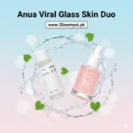 Anua Viral Glass Skin Duo set displayed for glow