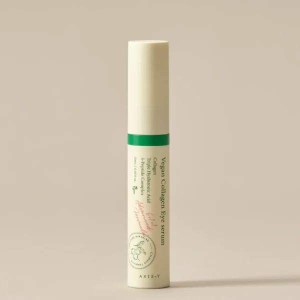 Axis Y Vegan Collagen Eye Serum bottle displayed against a clean background