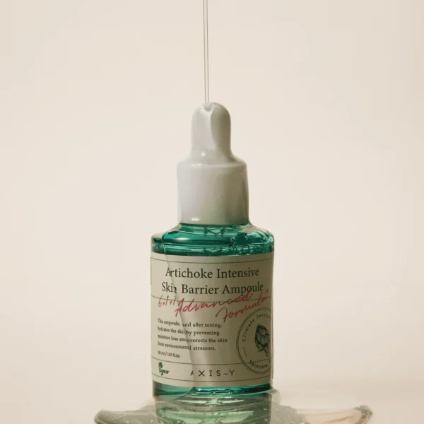 Axis Y Artichoke Ampoule bottle for skin barrier care