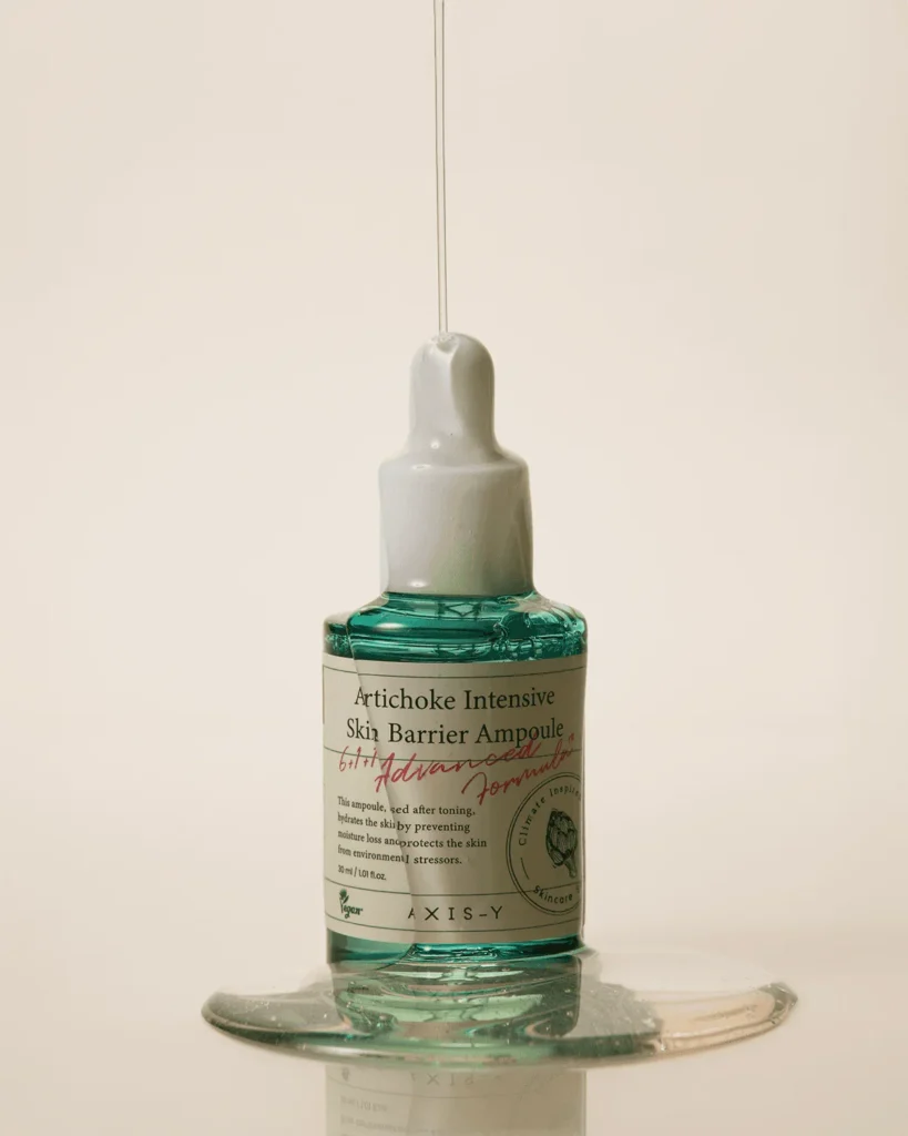 Axis Y Artichoke Ampoule bottle for skin barrier care