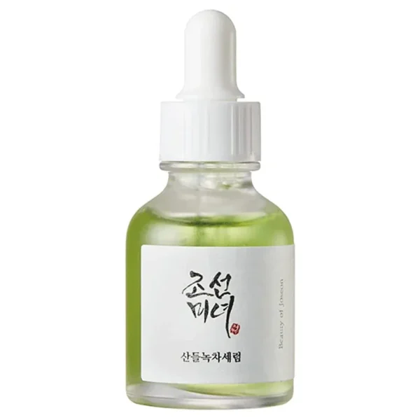 Beauty Calming Green Tea Serum bottle packaging