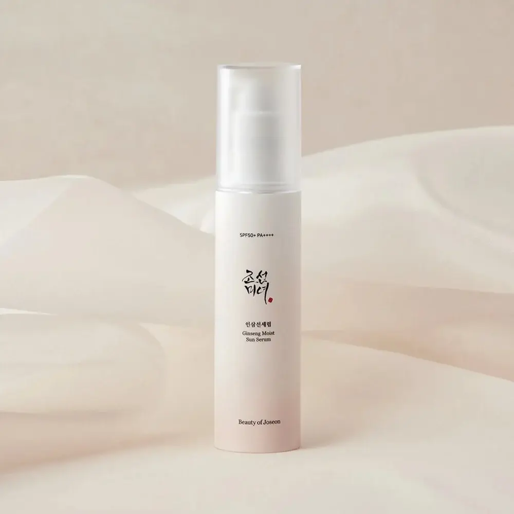Beauty of Joseon Ginseng Sun Serum bottle on display at GlowMyst