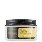COSRX Snail 92 Cream 100g jar container on display