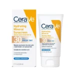 CeraVe Mineral Sunscreen 50ml bottle on display at GlowMyst