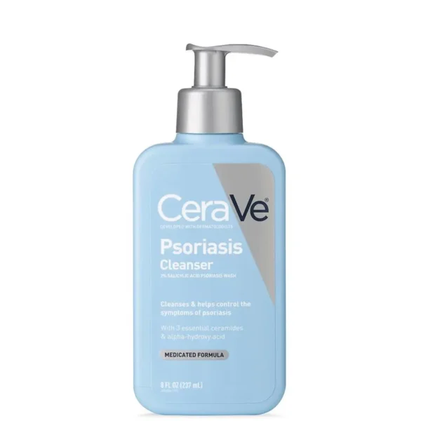 CeraVe Psoriasis Cleanser 237ml bottle for soothing skin care