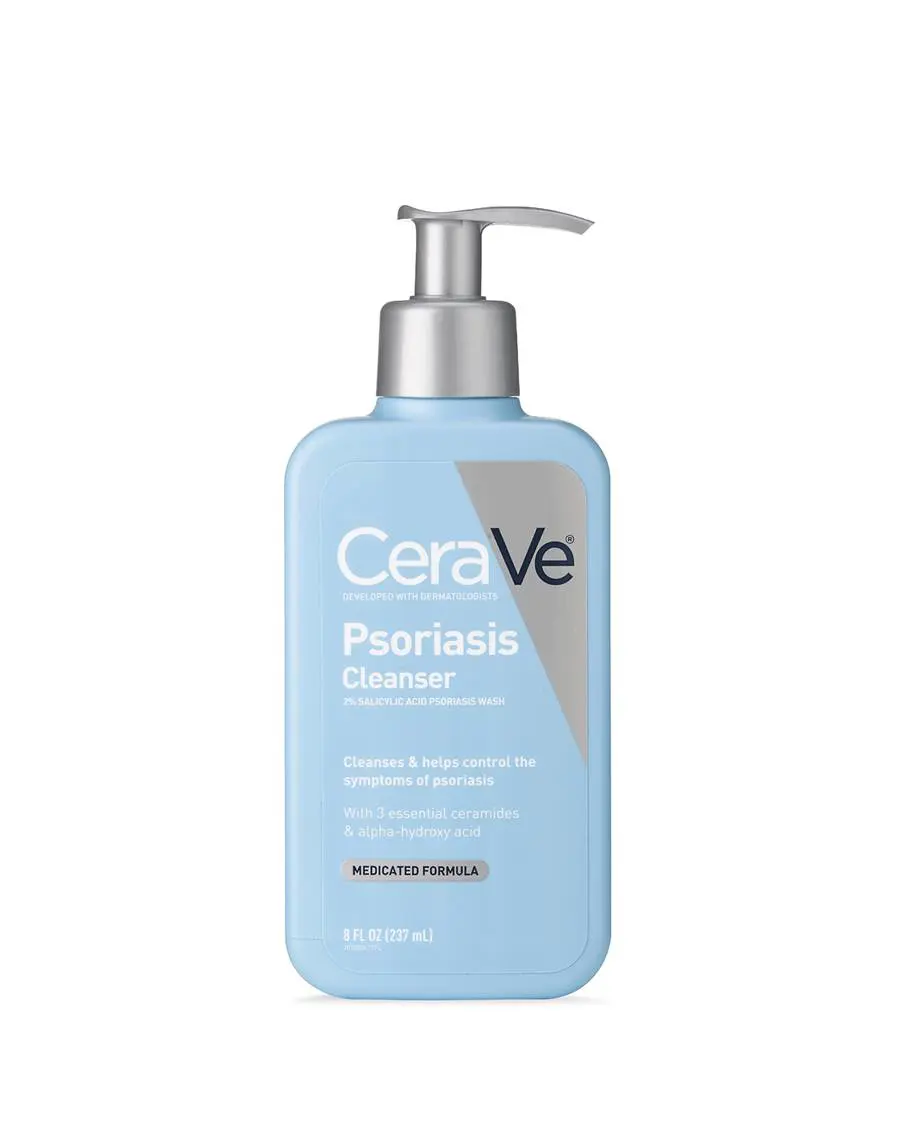 CeraVe-Psoriasis-Cleanser-aE-237ml.webp CeraVe Psoriasis Cleanser 237ml bottle for soothing skin care
