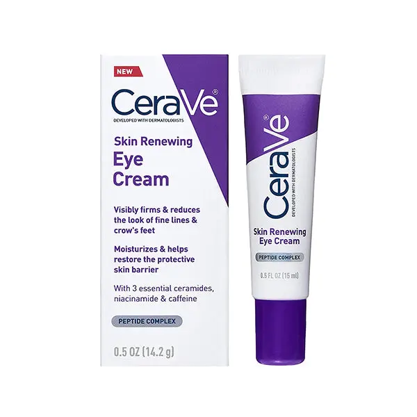 CeraVe Skin Renewing Eye Cream 14ml tube for daily eye care