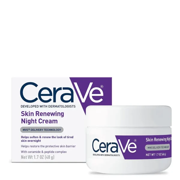 CeraVe Skin Renewing Night Cream 48g jar front view on GlowMyst Pakistan