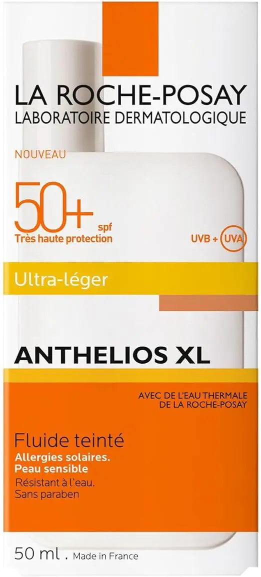 La-Roche-Posay-Anthelios-Tinted-Fluid-SPF-50-aE-50ml.webp La Roche-Posay Tinted Sunscreen SPF 50+ Fluid bottle