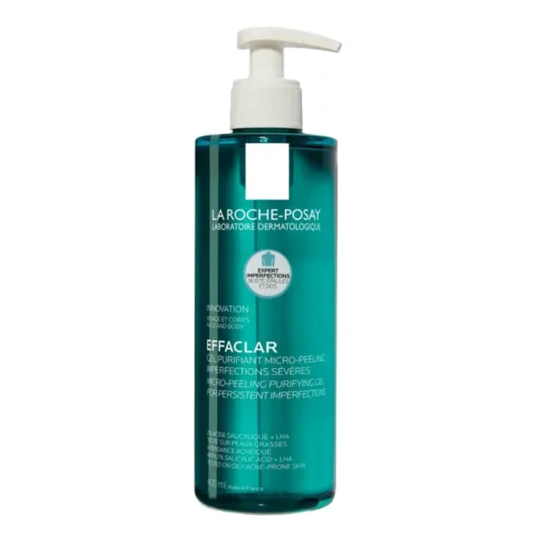 La Roche-Posay Micro-Peeling Gel 400ml bottle for acne-prone skin
