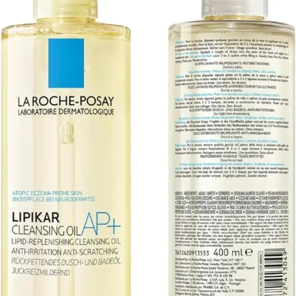 La Roche-Posay Lipikar Cleansing Oil 400ml bottle for dry skin