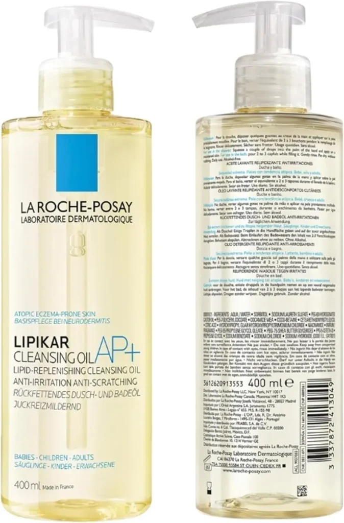 La Roche-Posay Lipikar Cleansing Oil 400ml bottle for dry skin