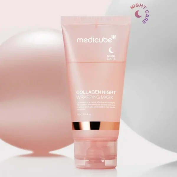 Medicube Collagen Night Mask tube packaging on a clean background