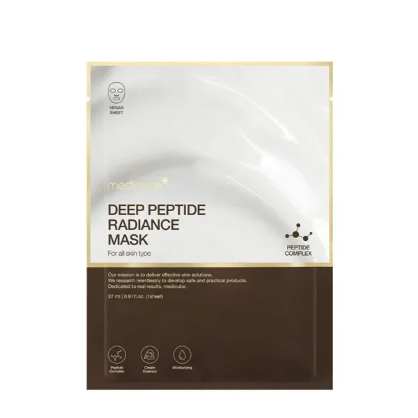 Medicube Peptide Sheet Mask for glowing skincare routine