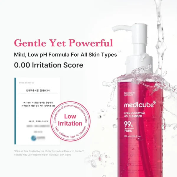 Medicube Pdrn Hydrating Gel Cleanser 200ml bottle displayed for skincare enthusiasts in Pakistan