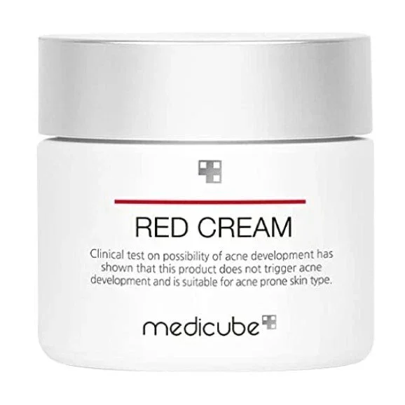 Medicube-Red-Cream-50ml-Moisturizing-Cream.webp Medicube Red Cream 50ml tube front view on GlowMyst