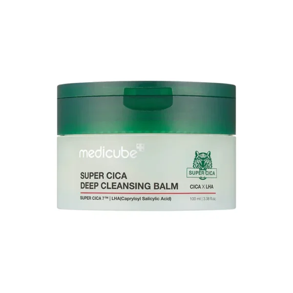 Medicube Super Cica Cleansing Balm 100ml jar on display at GlowMyst