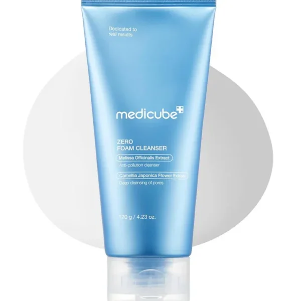 Medicube Zero Foam Cleanser 120g tube on display