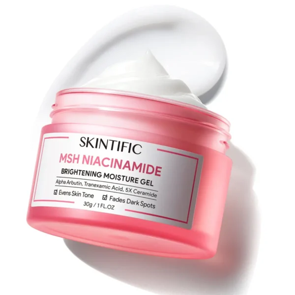 Skintific MSH Niacinamide Brightening Gel 30g jar available at GlowMyst