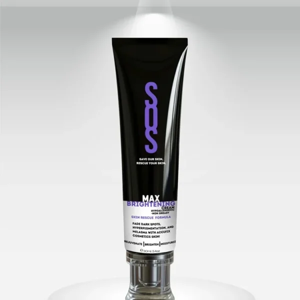 SOS Max Brightening Cream skin brightening and radiance booster packaging