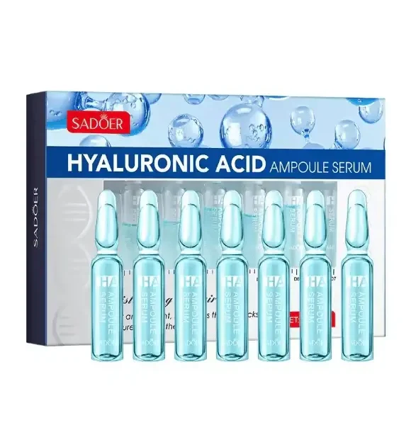 Sadoer Hyaluronic Acid Ampoule Serum bottle on GlowMyst Pakistan