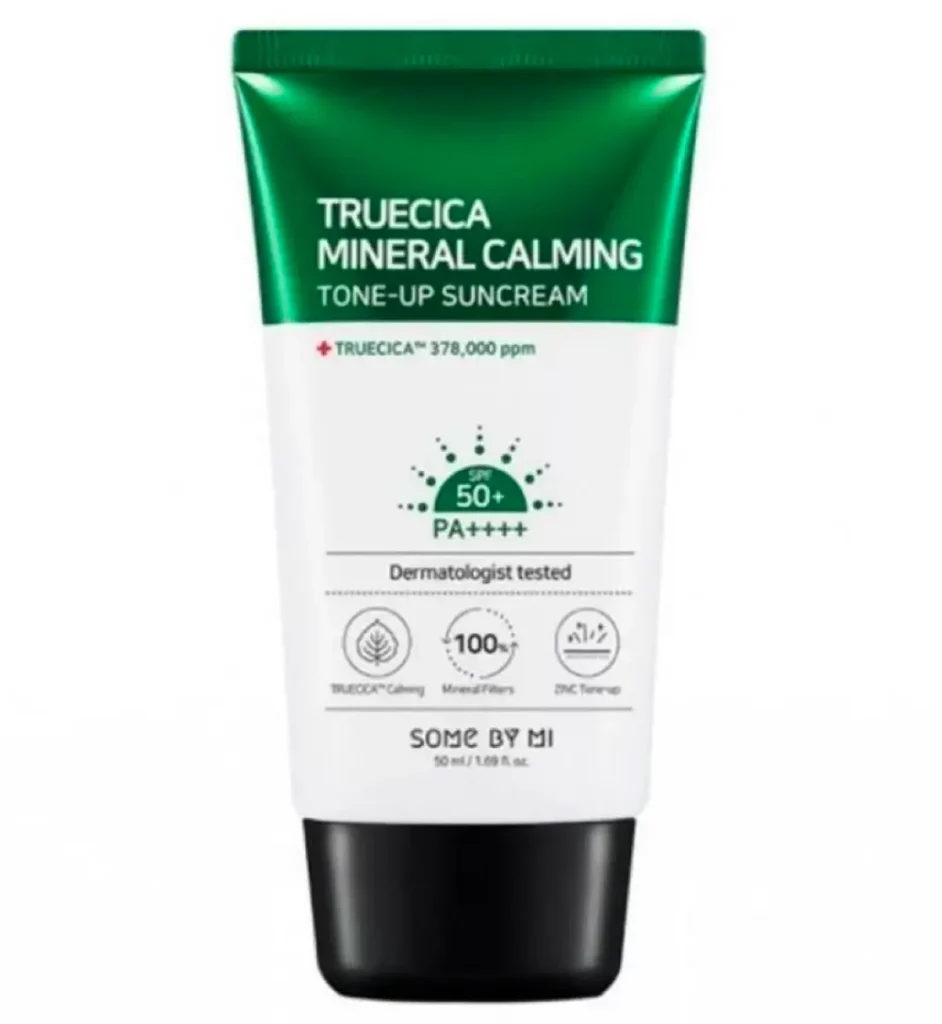 Some By Mi Truecica Suncream tube 50ml bottle for daily use