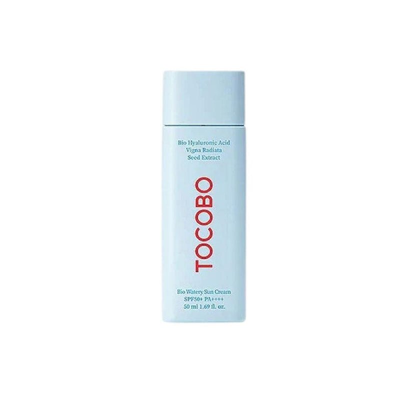 Tocobo-Bio-Watery-Sun-Cream-SPF50__PA.jpg TOCOBO Bio Watery Sun Cream SPF50+ PA++++ 50ml bottle on display at GlowMyst
