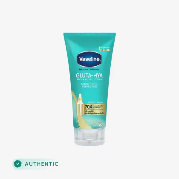 Vaseline Gluta-Hya Smoothing Perfector 300ml bottle on display