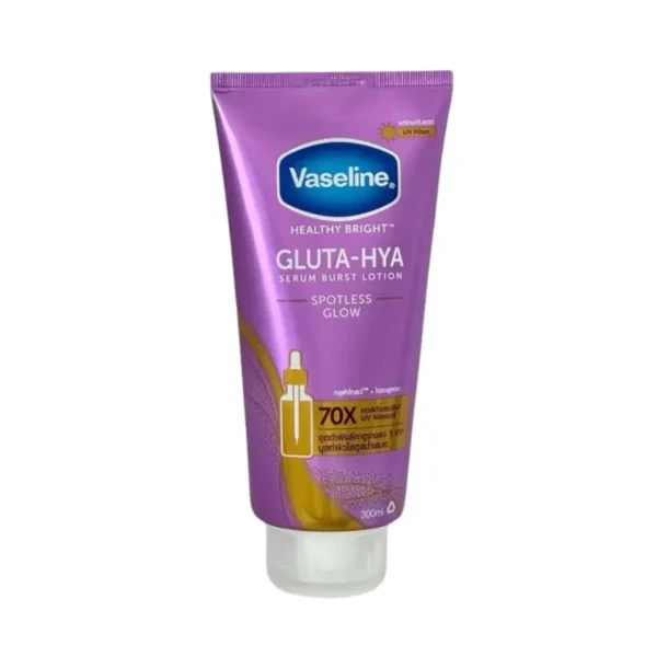 Vaseline Gluta-Hya Lotion 300ml bottle for radiant skin care