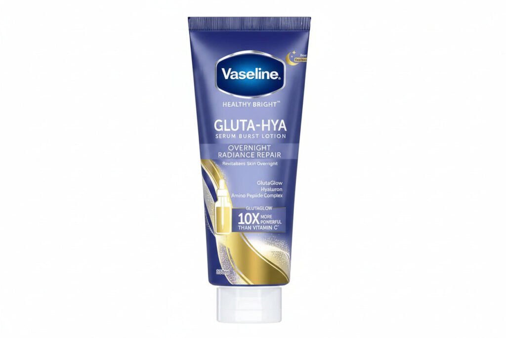 Vaseline Gluta-Hya Overnight Lotion 300ml bottle for skincare