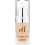 Elf Foundation Serum 14 ml natural radiant finish bottle on GlowMyst