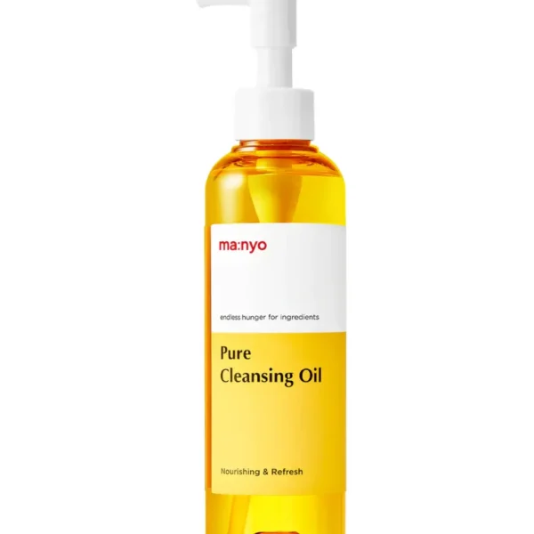 Manyo Pure Cleansing Oil bottle displaying K-beauty skincare packaging