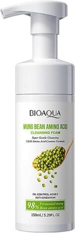 BIOAQUA 98% Mung Bean Amino Acid Cleansing Foam Oil Control 150ml