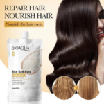 BIOAQUA Rice Raw Pulp Hair Mask - Repairing Treatment for Dry Damaged Hair - 400g 2