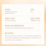 BIOAQUA Whitening Antioxidant Vitamin C Face Cream 60g 6