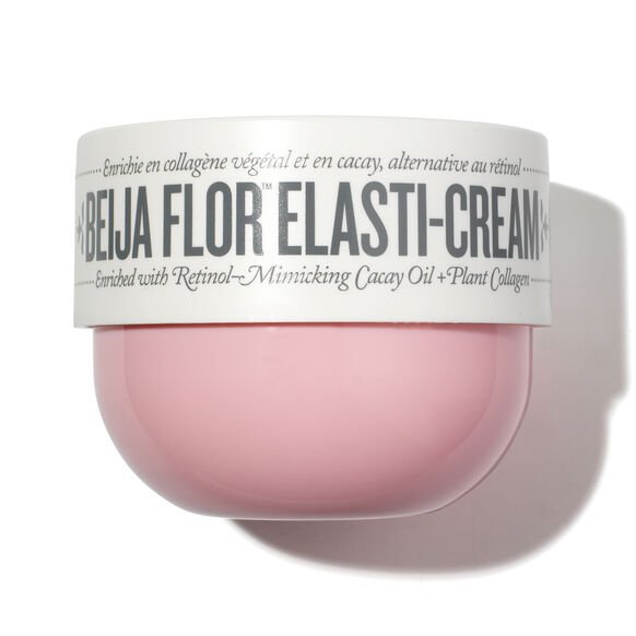 Sol de Janeiro Beija Flor Elasti-Cream luxury jar on display