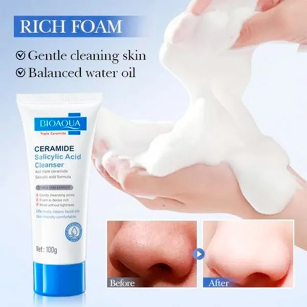 Bioaqua Ceramide Salicylic Acid Cleanser 100g 1