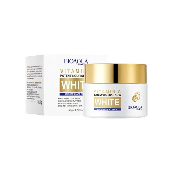 Bioaqua Vitamin C Face Cream 50g jar for bright skin