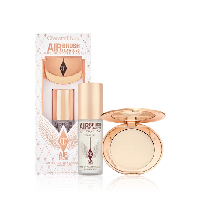 Charlotte Tilbury Airbrush Flawless Complexion Perfecting TravelGift Set 24000 (4) Charlotte Tilbury Complexion Perfecting Set for flawless makeup