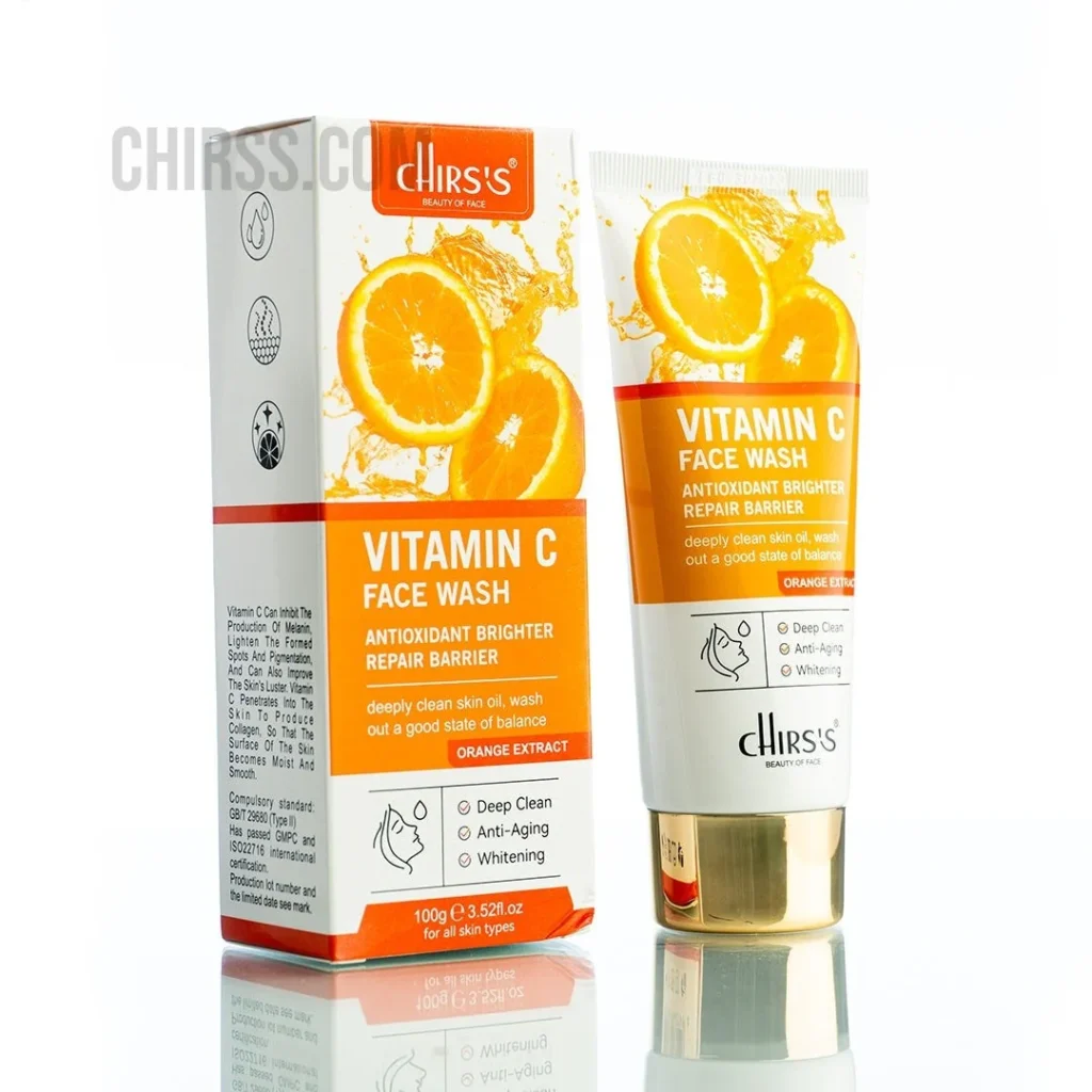 Chirs's Vitamin C Face Wash 100g tube packaging